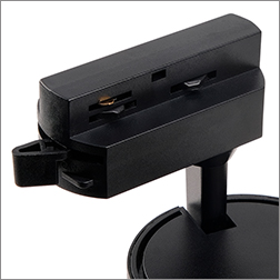 led светильник трековый 1-фазный Jazzway PTR 0740 черный - трековый адаптер