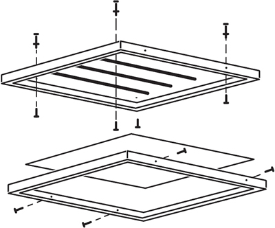 led панель Jazzway PPL 595/U Opal IP40 - накладной монтаж