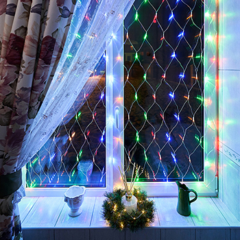 гирлянда-сеть Neon-Night 215-129 - пример использования