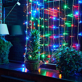 led гирлянда Uniel ULD-C3020-160/DTA Multi IP20 - пример использования