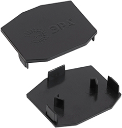 заглушки торцевые TRM-PC20-EC-B "Эра" для встраиваемого магнитного шинопровода Nova - внешний вид