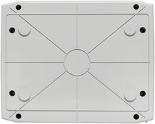 бокс пластиковый навесной EKF ux65-12-n Unix65 - вид с тыльной стороны