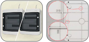 боксы пластиковые навесные EKF Unix65 - особенности конструкции