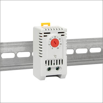 термостат NC (обогрев) EKF PROxima tnc10m - пример установки на DIN-рейку