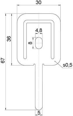 хомут огнестойкий "Промрукав" FR ПР-40 - размеры