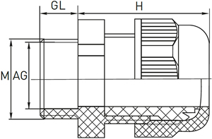 сальник металлический MGM EKF - размеры
