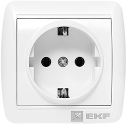 розетка 1-местная EKF EQR16-029-30-54 "Владивосток" - внешний вид