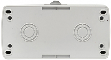 блок розетка 1-местная с з/к + выключатель 1-кл. EKF "Мурманск" - вид с тыльной стороны