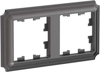 рамка 2-постовая Systeme Electric AtlasDesign Antique мокко - внешний вид