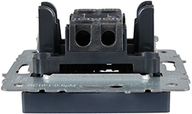 выключатель 1-клавишный IEK ВС10-1-1-БрМ Brite - вид сбоку