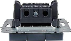 выключатель 3-клавишный IEK ВС10-3-0-БрМ Brite - вид сбоку