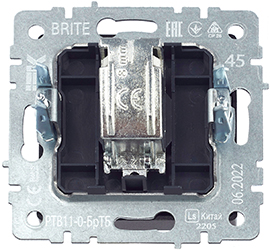розетка ТВ оконечная IEK РТВ11-0-БрТБ Brite - вид с тыльной стороны