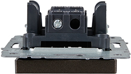 выключатель 1-клавишный IEK ВС10-1-1-БрТБ Brite - вид сбоку