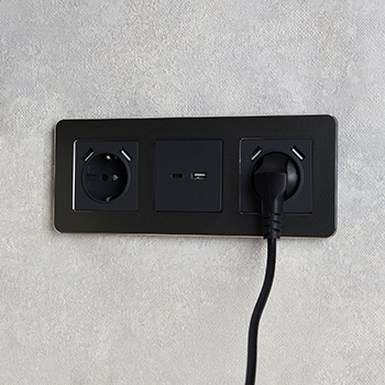 электроустановочные изделия IEK Brite - пример установки