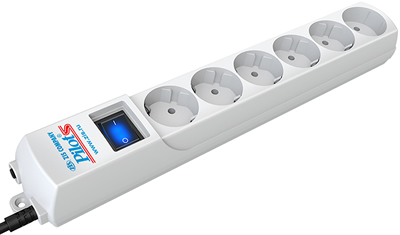 фильтр сетевой 6-местный Pilot S - внешний вид