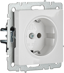 розетка 1-местная IEK РС14-1-0-БрБ Brite - внешний вид