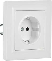 розетка 1-местная IEK РСР14-1-0-БрБ Brite - внешний вид