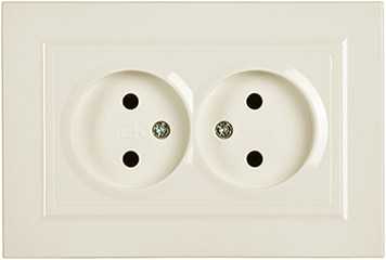 розетка 1-местная IEK РС12-2-БрКр Brite - внешний вид