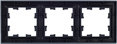 рамка 3-постовая IEK РУ-3-БрМ Brite - вид с тыльной стороны