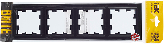 рамка 4-постовая IEK РУ-4-БрЧ Brite - упаковка