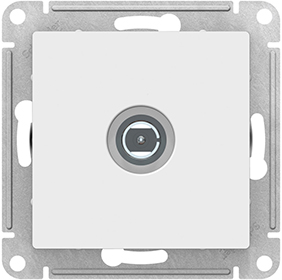 розетка ТВ антенная (коннектор) Systeme Electric AtlasDesign, лотос - внешний вид