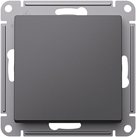 переключатель 1-клавишный перекрестный Systeme Electric AtlasDesign, базальт - внешний вид