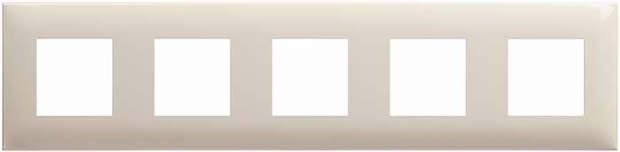 рамка 5-постовая DKC Avanti, цвет ванильная дымка, - внешний вид