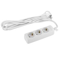 Удлинитель 3-мест 7м ПВС 3*1 белый ЭРА