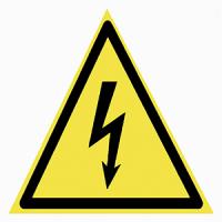 Самоклеящаяся этикетка "Молния" 25*25*25мм IEK 