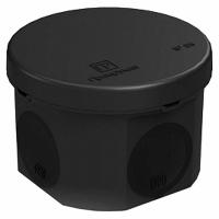 Коробка 70*50 круг черный IP66 HF УХЛ1 Промрукав