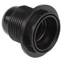 Патрон подвесной E27 карболит с кольцом черный Rexant 