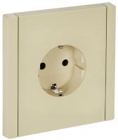 Фортепиано ваниль розетка скрытая 1-мест з/к шторки быстрозажим. клем. IP20 