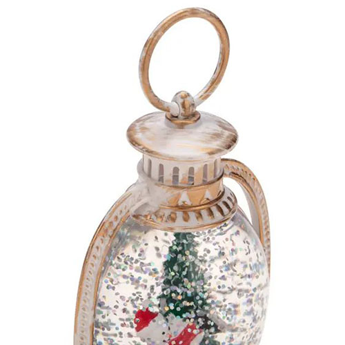 Светильник "Фонарик со Снеговиком" 7,8х6,4х12,8смсм свд белый