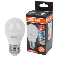 Лампа шар свд Е27 10Вт 6500К 800лм P45 матовый Osram LED Value black