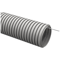 Труба гофра 25мм ПВХ серый PlexUp 5м