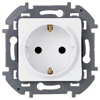 Инспириа белый розетка скрытая 1-мест заземление IP20 