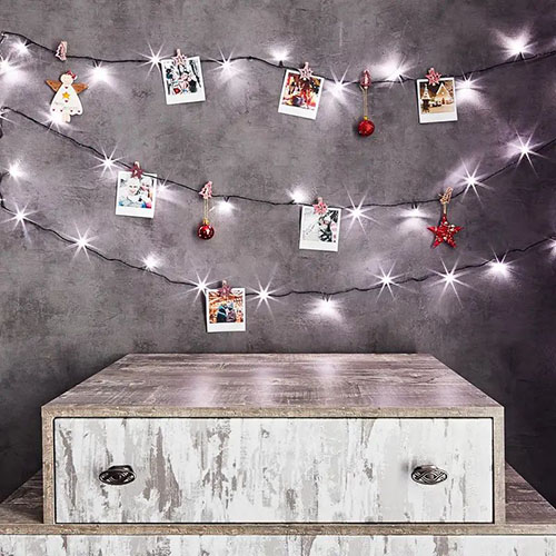 Гирлянда нить 20м белый 200свд с контроллером IP20 зеленый провод 8 режимов