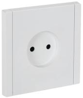 Фортепиано белый розетка скрытая 1-мест IP20 