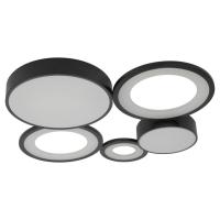 Светильник потолочный (люстра) свд 110Вт 3000К-6000К 5395лм белый/черный пульт диммер 