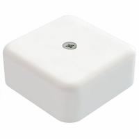 Коробка 50*50*20 квадрат белый IP40 без клеммников PlexUp