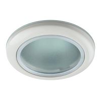 Светильник точечный GU5.3 круг белый встраиваемый IP44 Влагозащищенный