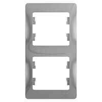 Глосса алюминий рамка 2-ая вертикально 