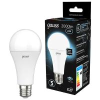 Лампа свд 220В Е27 22Вт 4100К 2000лм стандарт A70 матовая Gauss Black