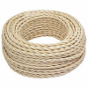 Ретро 2*1,5 песочное золото провод витой BIRONI матовый бухта /(50м)