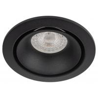 Светильник точечный GU5.3 круг черный встраиваемый 