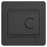 Терморегулятор теплого пола скрытая 10А антрацит SE Глосса 