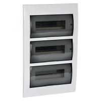 Бокс 36мод встраиваемый белый черная прозрачная дверь IP41 ЩРН-П EKF PROxima