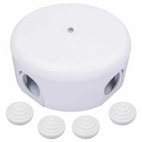 Коробка 110*50 круг белый IP20  пластик Bironi