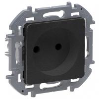 Инспириа антрацит розетка скрытая 1-мест IP20 