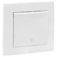 Валенсия белый переключатель 1кл скрытая 10А IP20 